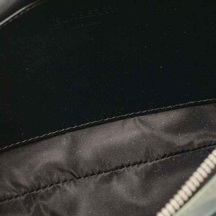 Pre Owned Burberry Mangrove Green Camo Coated Canvas West Belt Bag