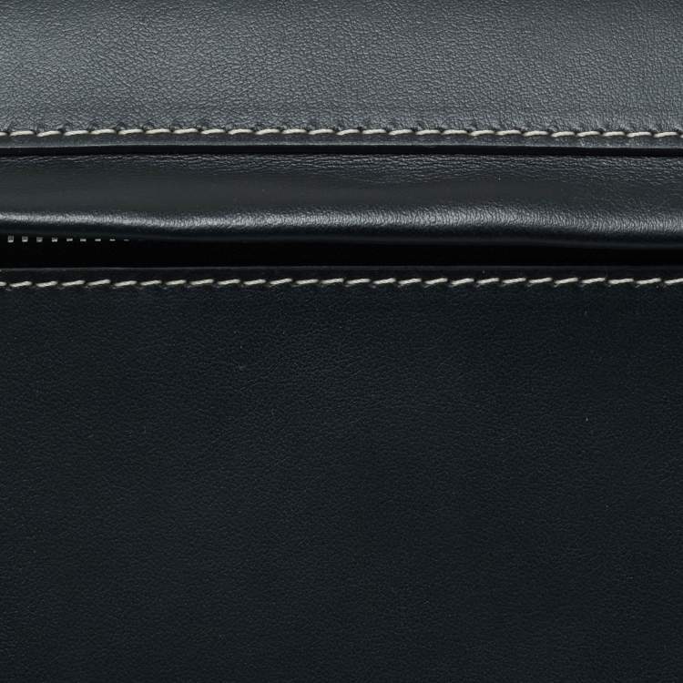 Pre Owned Burberry Black Leather Small Olympia Belt Bag