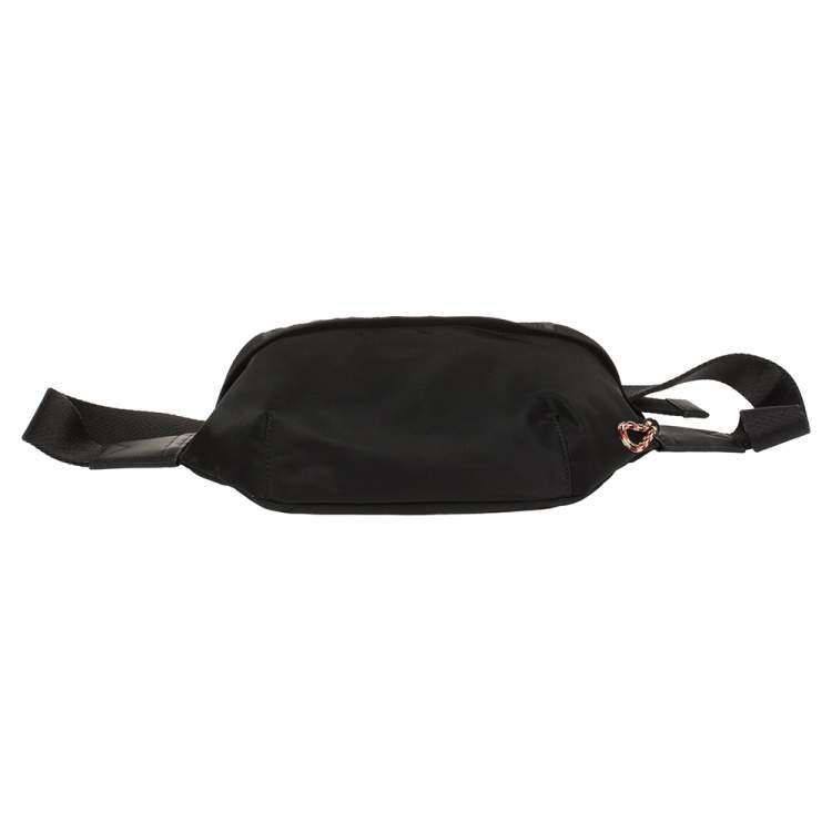 Pre Owned Burberry Black Nylon and Leather Sonny Belt Bag