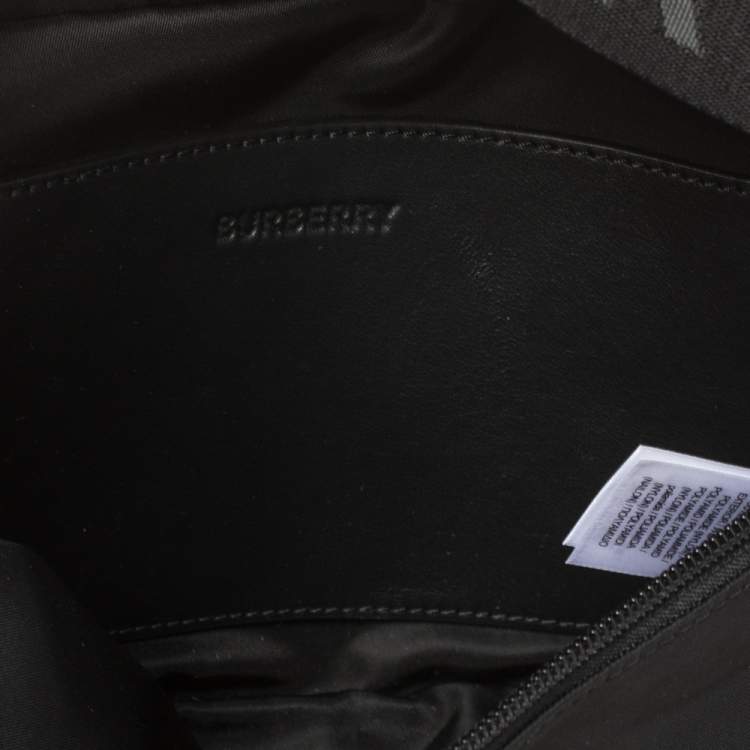 Pre Owned Burberry Black Nylon and Leather Sonny Belt Bag