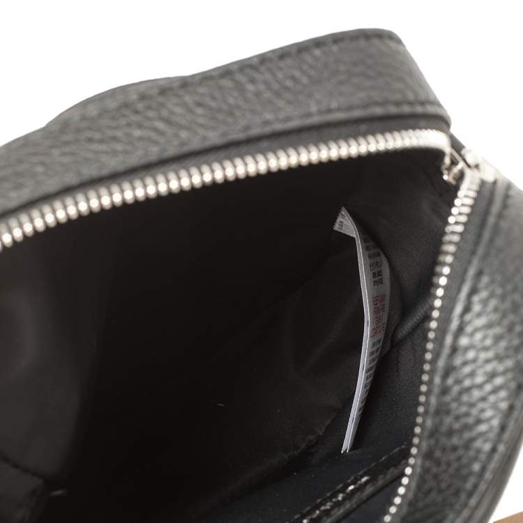 Pre Owned Burberry Black Leather Thornton Crossbody Bag
