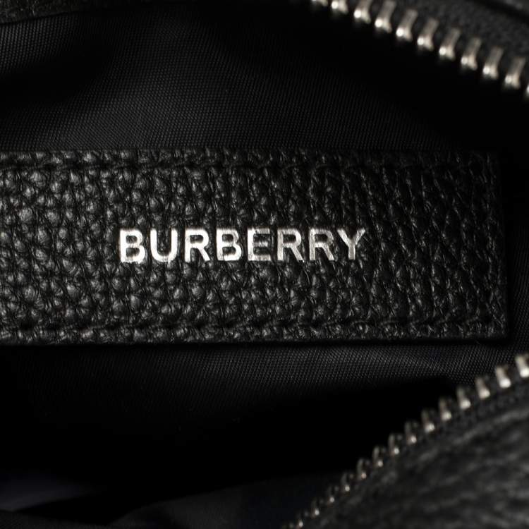Pre Owned Burberry Black Leather Thornton Crossbody Bag