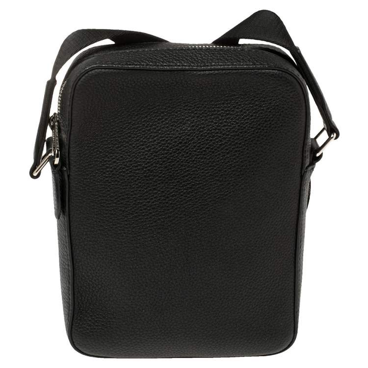 Pre Owned Burberry Black Leather Thornton Crossbody Bag