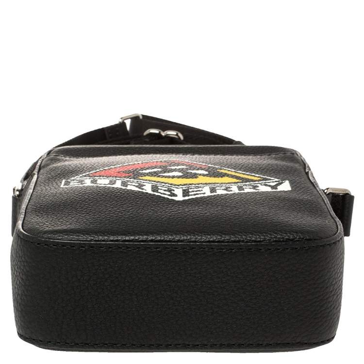 Pre Owned Burberry Black Leather Thornton Crossbody Bag