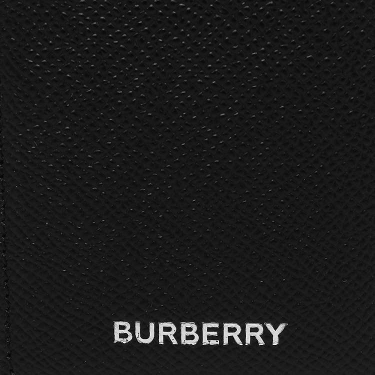 Pre Owned Burberry Black Leather Card Holder