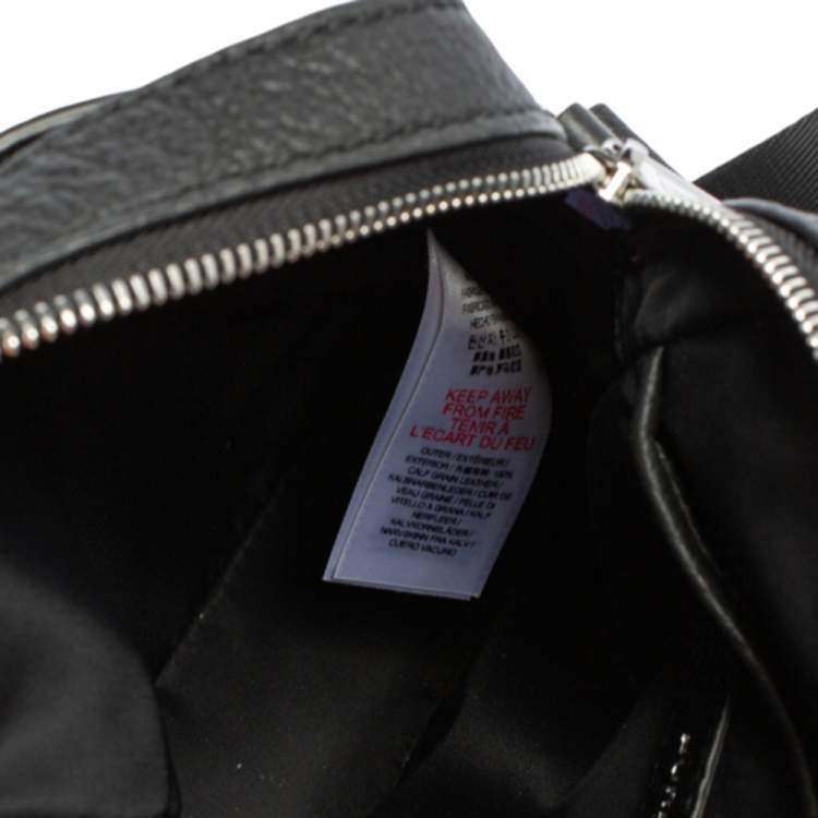 Pre Owned Burberry Black Leather Thornton Crossbody Bag