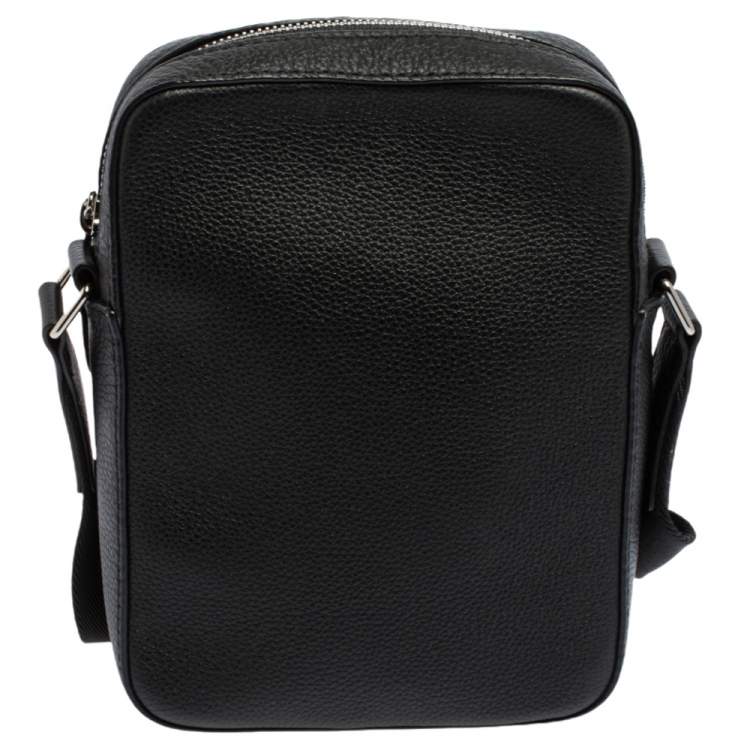 Pre Owned Burberry Black Leather Thornton Crossbody Bag