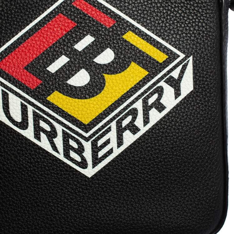 Pre Owned Burberry Black Leather Thornton Crossbody Bag