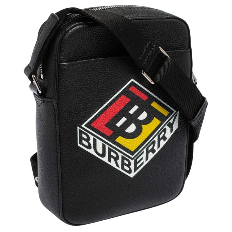 Pre Owned Burberry Black Leather Thornton Crossbody Bag