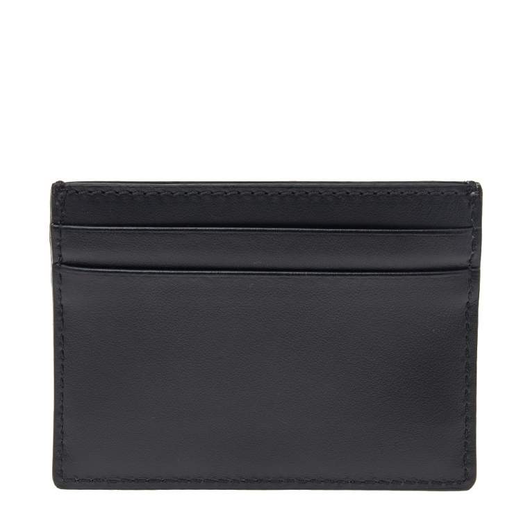 مملوكة مسبقًا Burberry Black Leather Card Holder 