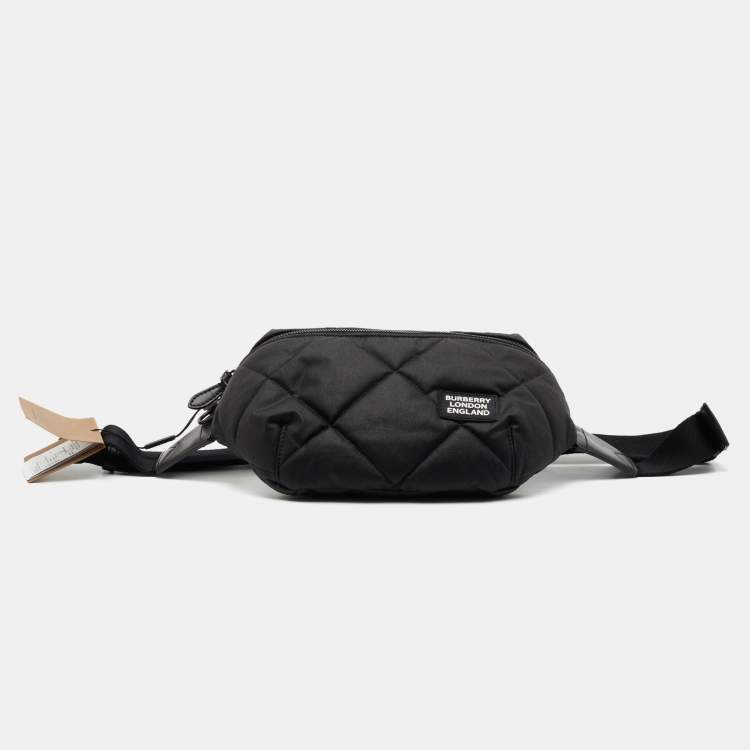Pre Owned Burberry Black Quilted Sonny Bum Bag