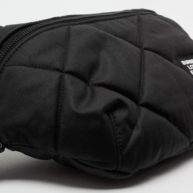 Pre Owned Burberry Black Quilted Sonny Bum Bag