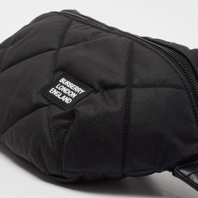 Pre Owned Burberry Black Quilted Sonny Bum Bag
