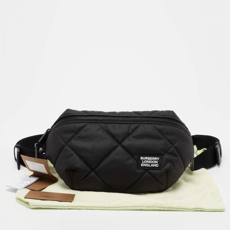 Pre Owned Burberry Black Quilted Sonny Bum Bag