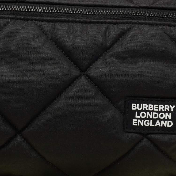 Pre Owned Burberry Black Quilted Sonny Bum Bag