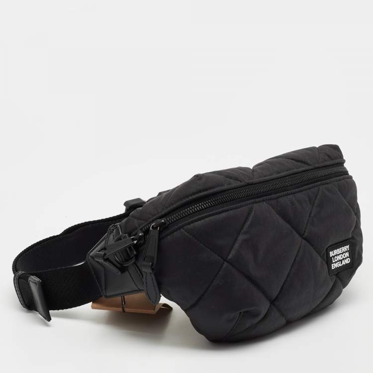 Pre Owned Burberry Black Quilted Sonny Bum Bag