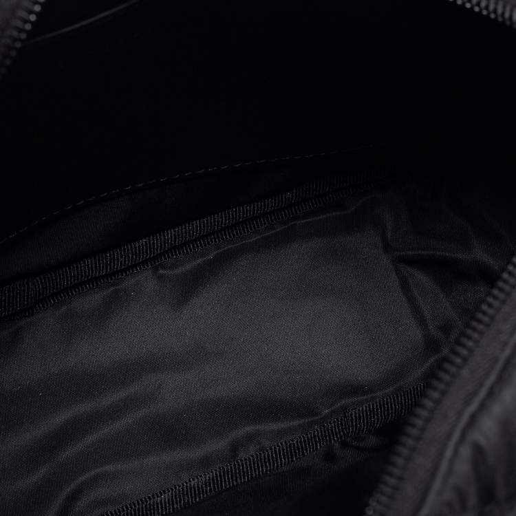 Pre Owned Burberry Black Quilted Canvas and Leather Paddy Crossbody Bag
