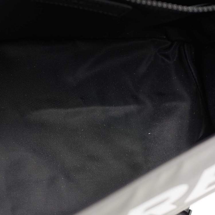 Pre Owned Burberry Grey/Black Horseferry Print Coated Canvas Messenger Bag