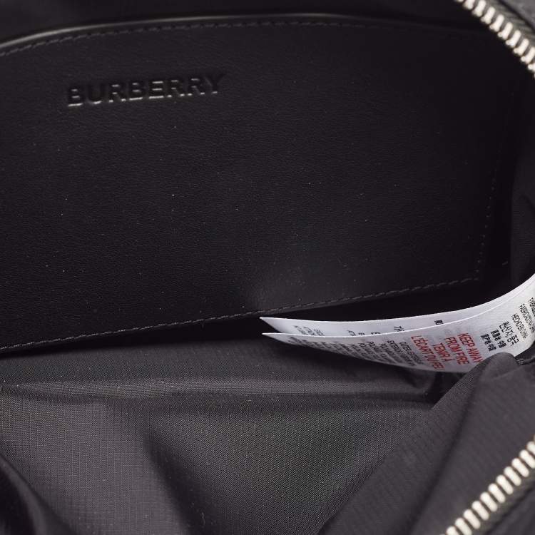 مملوكة مسبقًا Burberry Black Nylon and Leather West Belt Bag 