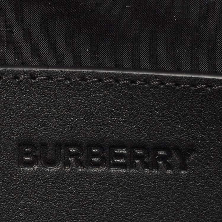Pre Owned Burberry Black Nylon and Leather West Belt Bag 