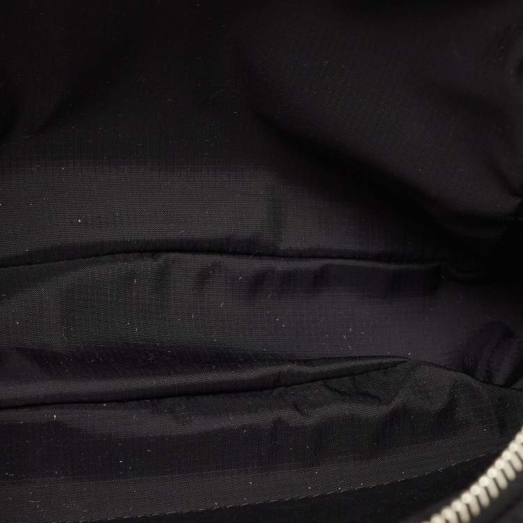 Pre Owned Burberry Black Nylon and Leather West Belt Bag 