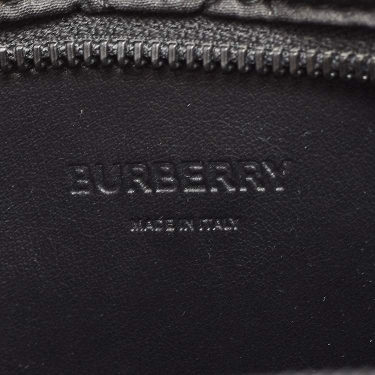 Pre Owned Burberry Black Quilted Nylon Paddy Crossbody Bag