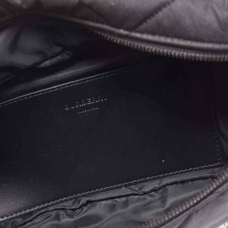 Pre Owned Burberry Black Quilted Fabric Medium Sonny Bum Bag