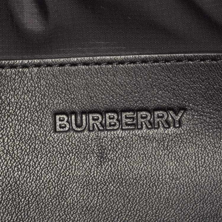 Pre Owned Burberry Black Nylon West Belt Bag
