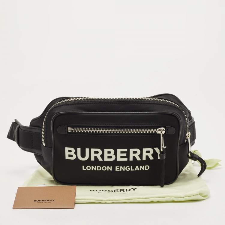 Pre Owned Burberry Black Nylon West Belt Bag