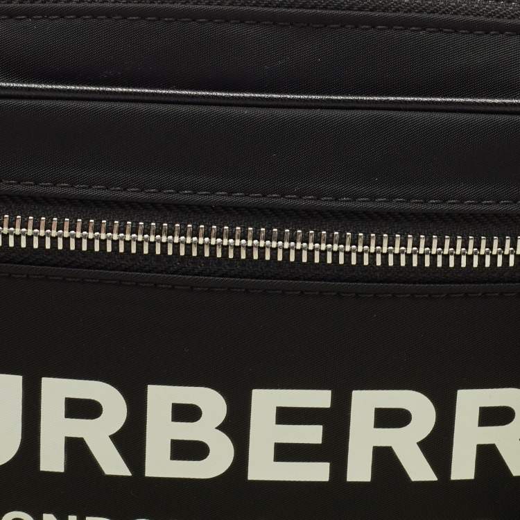 Pre Owned Burberry Black Nylon West Belt Bag