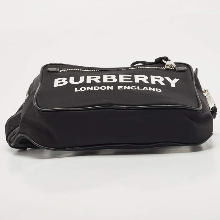 Pre Owned Burberry Black Nylon West Belt Bag