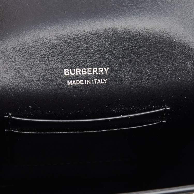Pre Owned Burberry Military Green House Check Canvas Robin Crossbody Bag