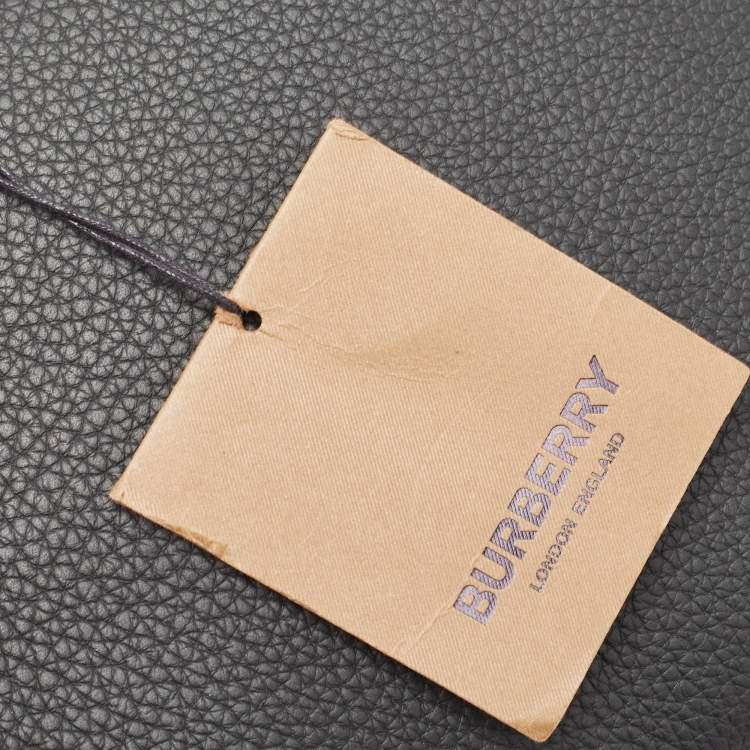 Pre Owned Burberry Black Leather Oscar Zip Pouch