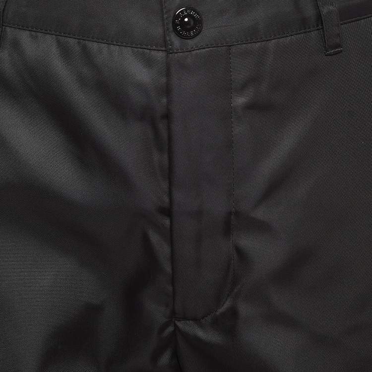 Pre Owned Burberry Black Shibden Shark Applique Nylon Chino Shorts M
