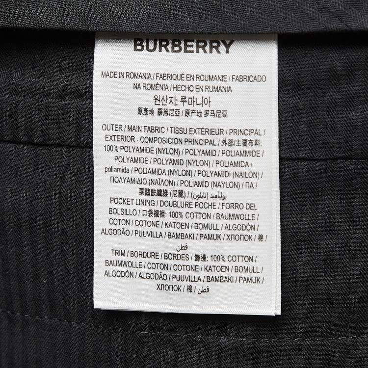 Pre Owned Burberry Black Shibden Shark Applique Nylon Chino Shorts M