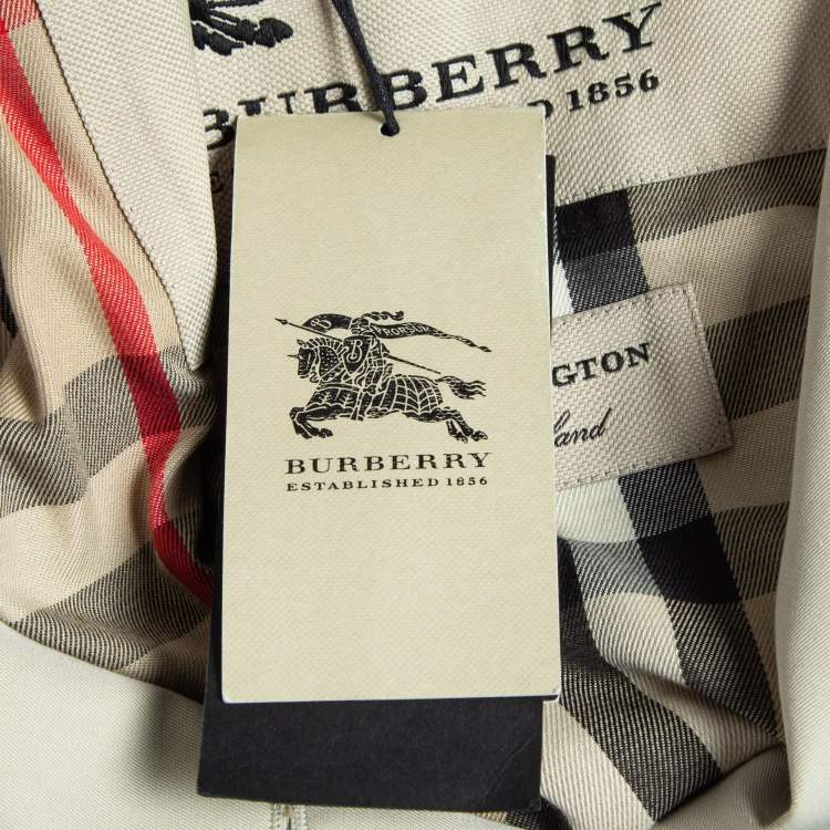 Pre Owned Burberry Beige Cotton Double Breasted Trench Coat XXS