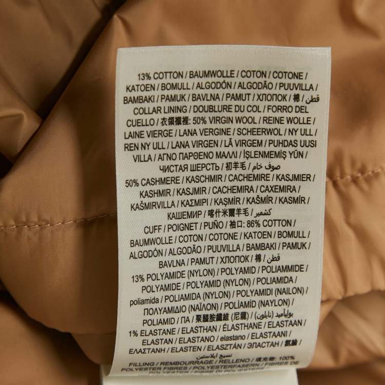 Pre Owned Burberry Brown Nylon Detachable Sleeve Hooded Puffer Jacket S