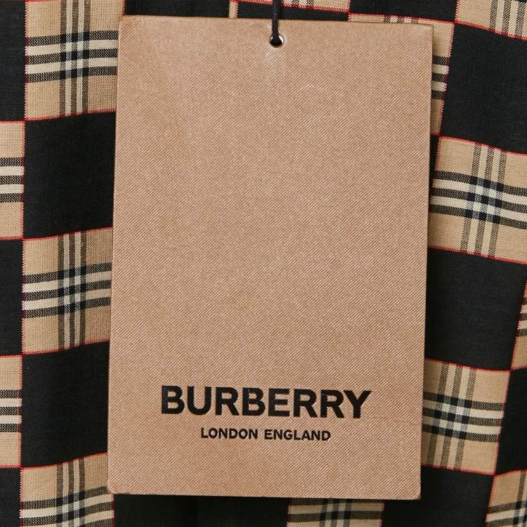 Pre Owned Burberry Black Gabardine Slim Fit Blazer XS