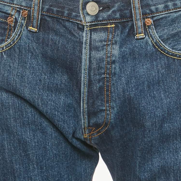 Pre Owned Burberry Blue Denim Straight Jeans S Waist 30"