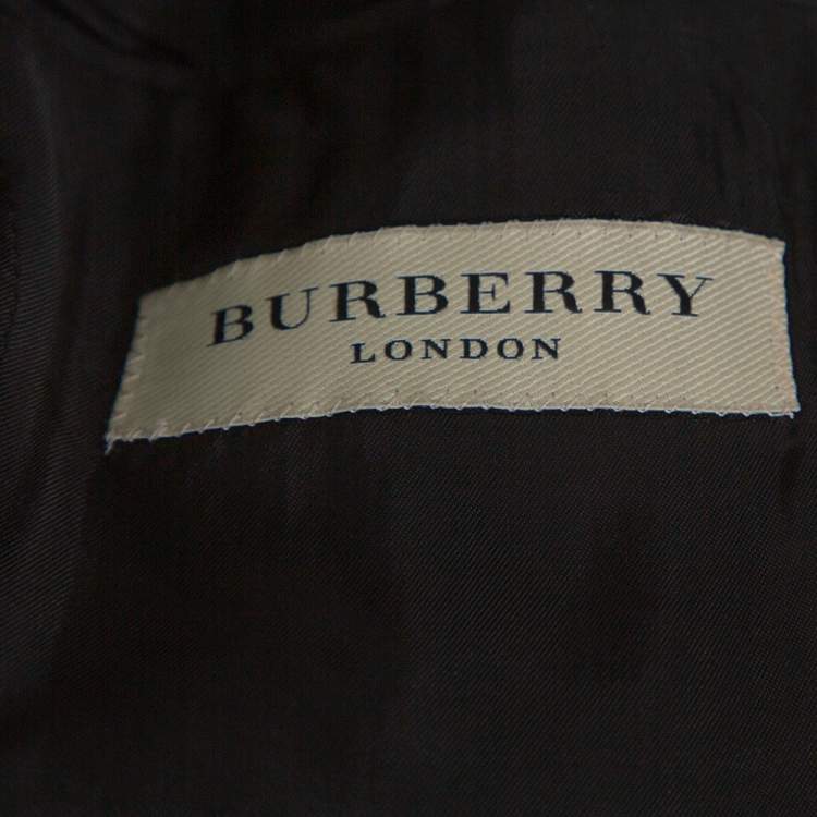 Pre Owned Burberry London Black Wool Mansell Blazer M