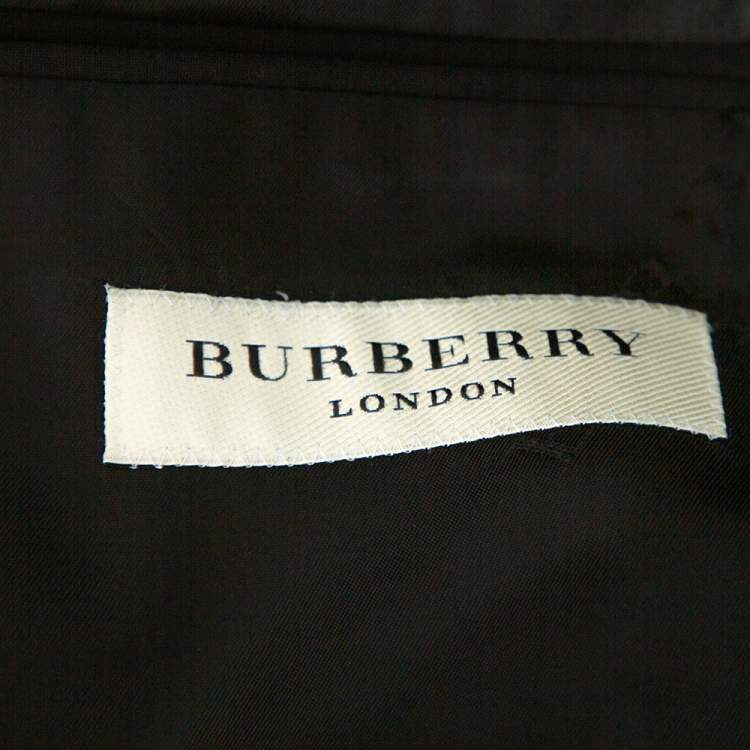 Pre Owned Burberry London Black Wool Blazer M