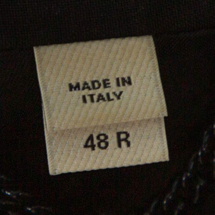 Pre Owned Burberry London Black Wool Blazer M