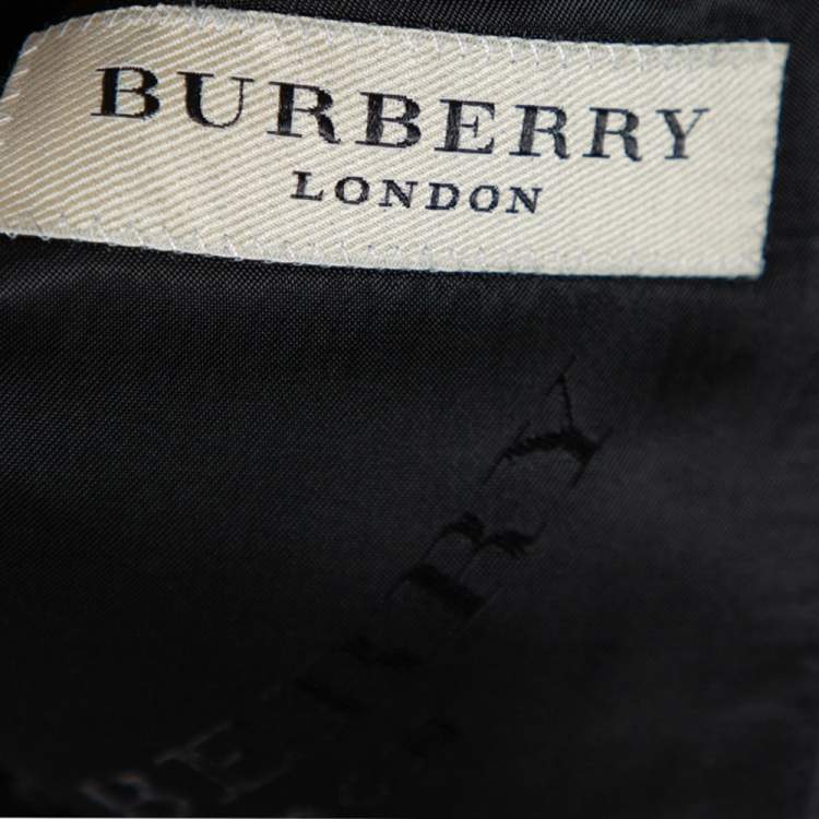 Pre Owned Burberry Black Wool Tailored Milbury Suit M
