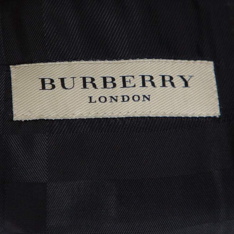 Pre Owned Burberry Black Wool Millbank Tailored Jacket S 