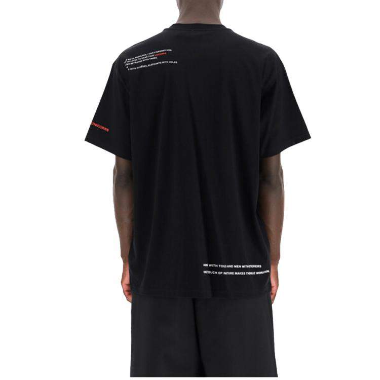 مملوكة مسبقًا Burberry Black Printed T-Shirt Size S