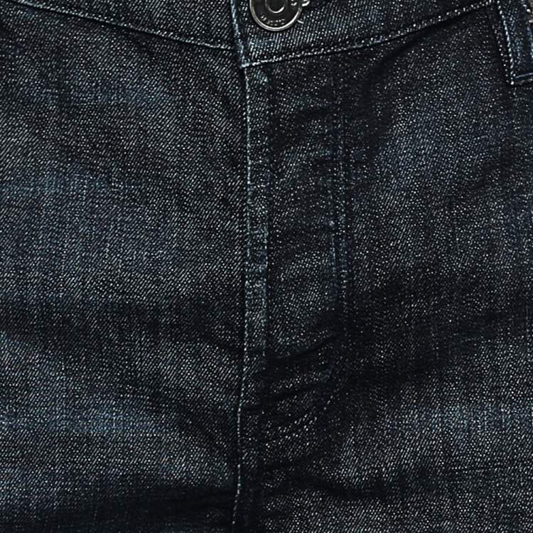 Pre Owned Burberry Brit Navy Blue Denim Steadman Jeans XXL