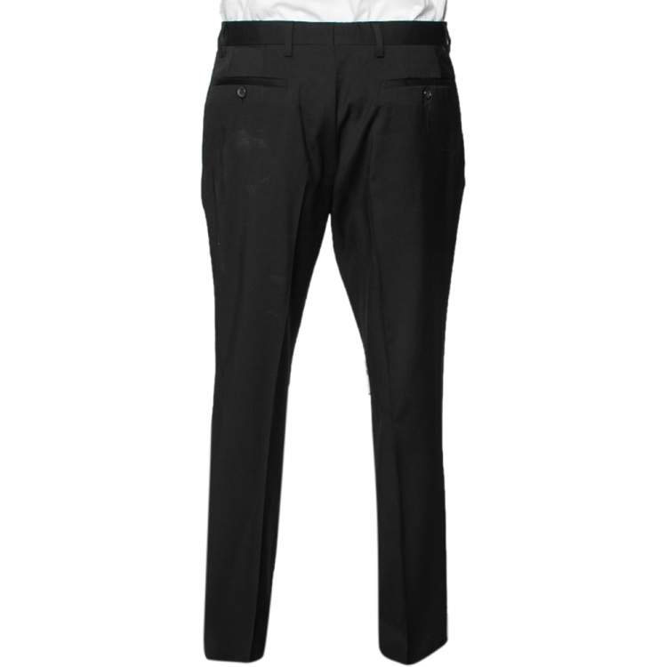 مملوكة مسبقًا Burberry Black Wool Pants XL