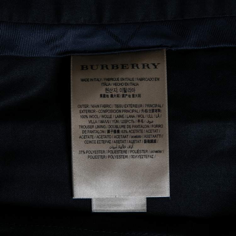 مملوكة مسبقًا Burberry Black Wool Pants XL