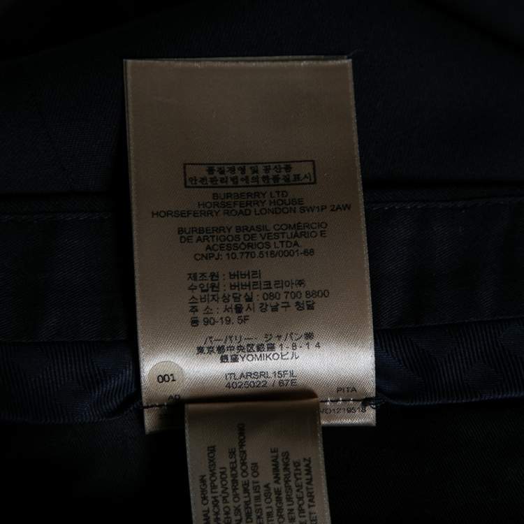 مملوكة مسبقًا Burberry Black Wool Pants XL