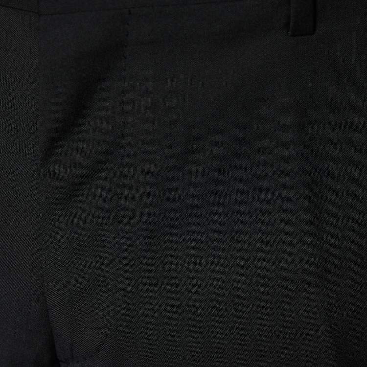 Pre Owned Burberry Black Virgin Wool Trousers M